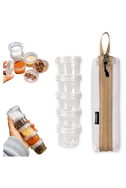 Generic 5 PCS Deli Containers, Twist Top Food Storage, Clear Freezer Containe...