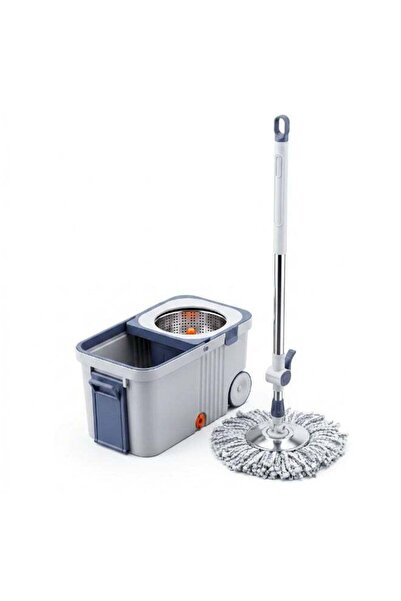 Duravel Spin Mop with Adjustable Handle and Wheels Easy Wring System Dual Cle...