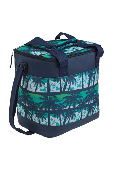 OEM Blue Insulated Bag with Palm Tree Pattern 28x18x30cm - 15L