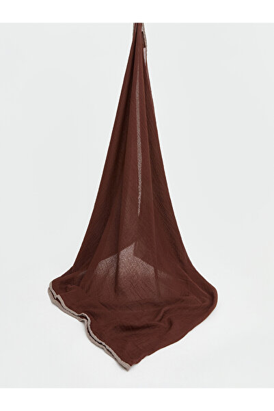 LC Waikiki Lcw Accessories Brown Plain Women's Shawl with Nevavm Difference