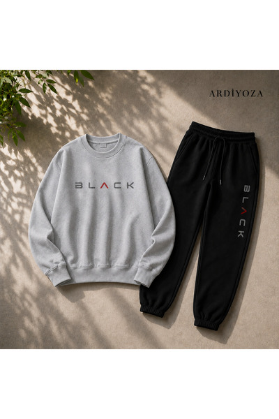SILATU 2-Piece Zero-Collar Stylish Winter Set (Sweatshirt-Zero-Collar)