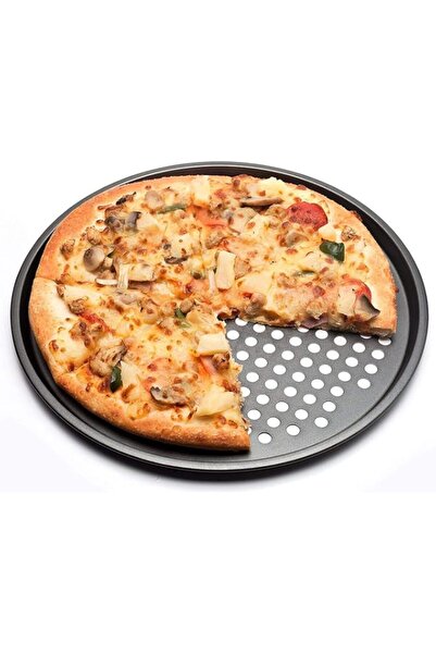 Generic Carbon Steel Nonstick Pizza Baking Pan Tray 32cm Pizza Plate Dishes H...