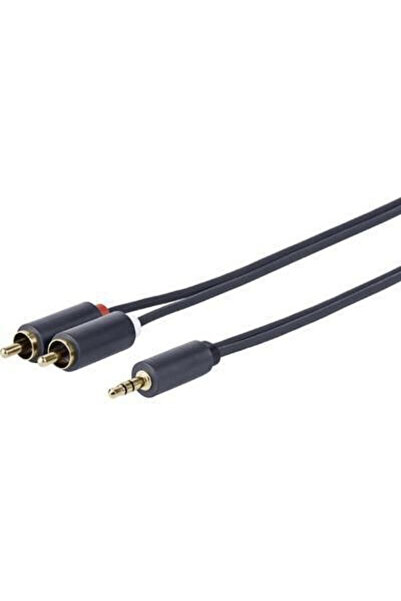 VivoLink Καλώδιο Ήχου 3.5mm Αρσενικό σε 2x RCA Αρσενικό, Μαύρο, 5μ