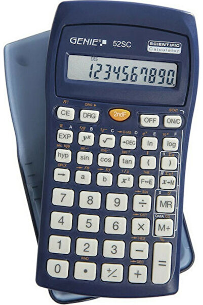 Genie 52 SC Επιστημονική Αριθμομηχανή 10 Ψηφίων σε Μπλε Χρώμα 1 τεμάχιο