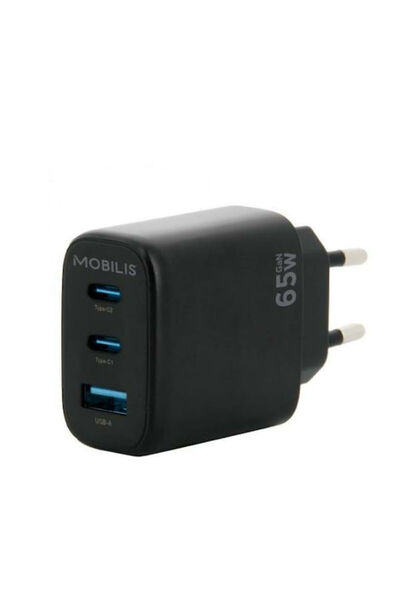 Other Mobilis Φορτιστής Χωρίς Καλώδιο με Θύρα USB-A και 2 Θύρες USB-C 65W Μαύρο
