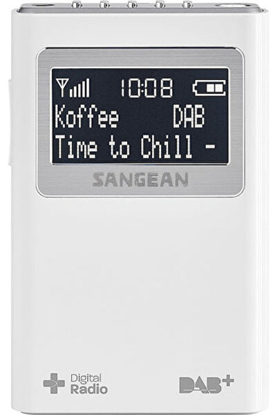 Sangean DPR-39 Φορητό Ραδιόφωνο με Μπαταρία DAB+ με USB Λευκό