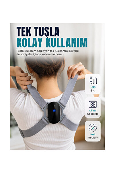 pınaxar Adjustable Strap Smart Upright Posture Supporter Upright Posture Devi...