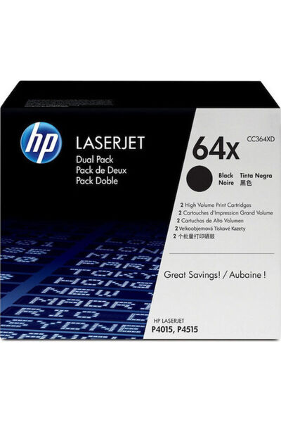 HP 64X Γνήσιο Πολυσυσκευασία Τόνερ Εκτυπωτή Λέιζερ Μαύρο Υψηλής Απόδοσης 2 τε...