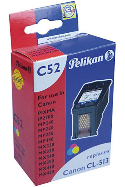 Pelikan Συμβατό Μελάνι Εκτυπωτή Inkjet Canon C52 CL513 350 Σελίδες Κυανό 1 τε...