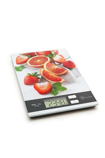 Alista Home Digital kitchen scale, 5 kg, glass, g kg lb oz units, battery inc...