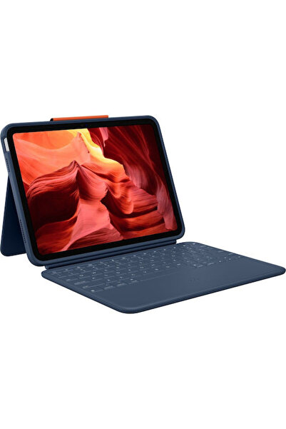 logitech Ανθεκτική Θήκη Flip Combo 4 Μπλε (iPad 10ης γενιάς) 920-011191