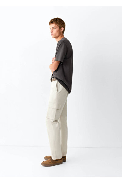Mango Teen Düz kesim kargo pantolon