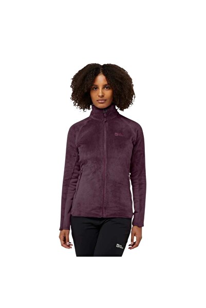 Jack Wolfskin Rotwand Fz Kadın Mor Polar Ceket KADIN OUTDOOR CEKETİ A61899