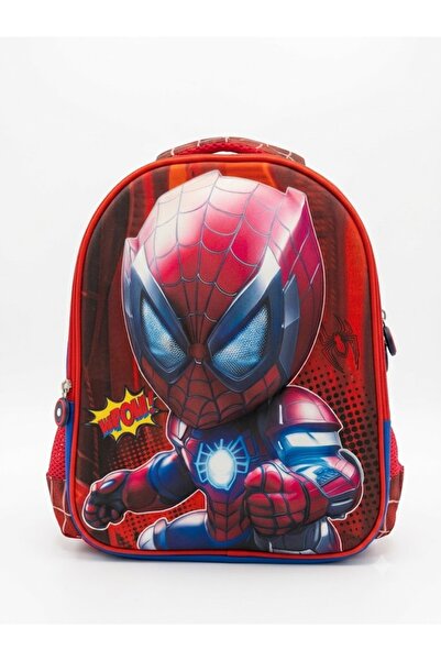 DDA Ghiozdan Școlar Spider-Man 3D – Rucsac pentru Copii, Impermeabil, Buzunar...