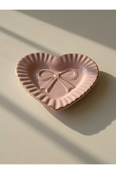 LC Waikiki Timeless Clothing & Timeless Choices Heart Figured Ceramic Cake Pl...
