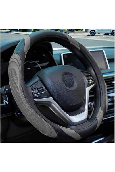 X SPRING Car Leather Steering Wheel Cover, Universal Non-Slip Steering Wheel ...