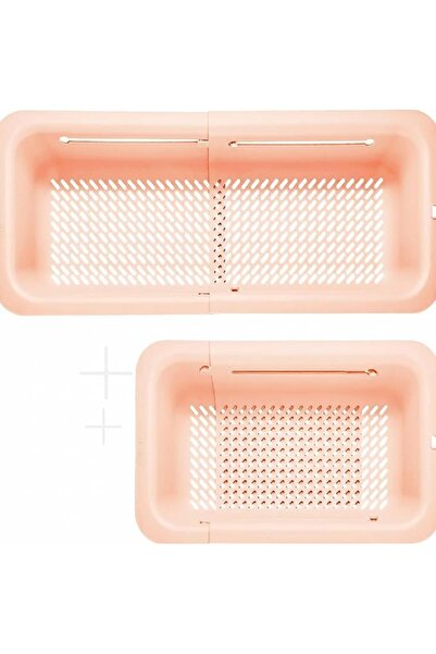 KASTWAVE Collapsible Colander, Over The Sink Strainer Basket, Expandable Kitc...