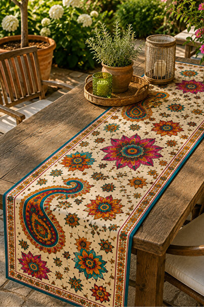 ayshome textile Ays Home Runner Shawl Pattern Bohemian Style Woven Digital Pr...
