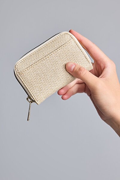 DeFacto Women's Textured Zippered Coin Purse H0616Axns