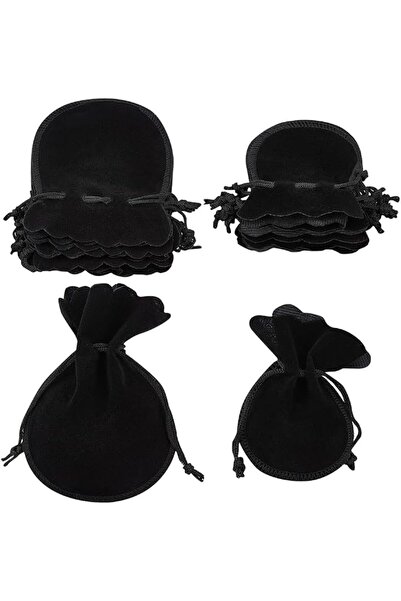 Generic Velvet Drawstring Pouches, 20 Pack Microfibre Gift Bags, 2 Sizes (7.5...