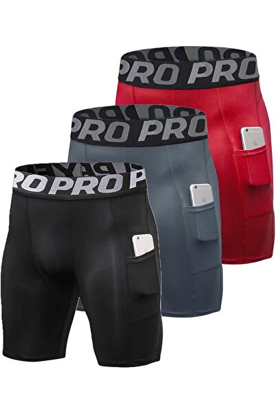GENERAL Compression Shorts for Men 1 or 3 or 5Pack Sports Anti-Chafing Underw...