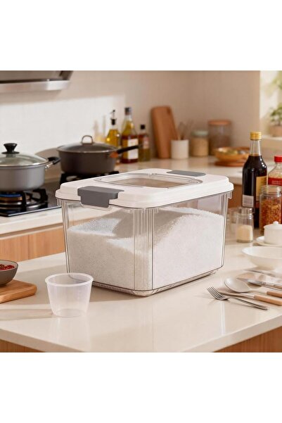 Vinnatsu Rice Storage Container, Household Rice Barrel, Food Flour Storage Bi...