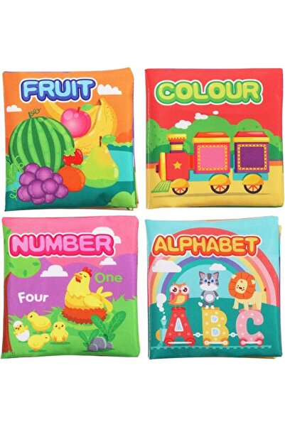 TERRIFI Bath Books for Toddlers 1-3, 4 PCS Waterproof Baby Bath Books with So...