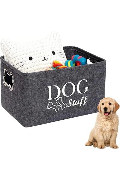 SYOSI Foldable Dog Toy Box Storage Basket صندوق ألعاب Puppy Cat Supplies Bask...