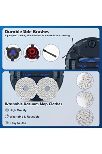 STARSTAR Replacement parts for the T30S, compatible with ECOVACS DEEBOT T30S ...