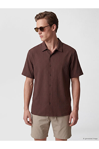 LC Waikiki Quality Parts from Çelebi Store Standart Fit Striped Men's Shirt