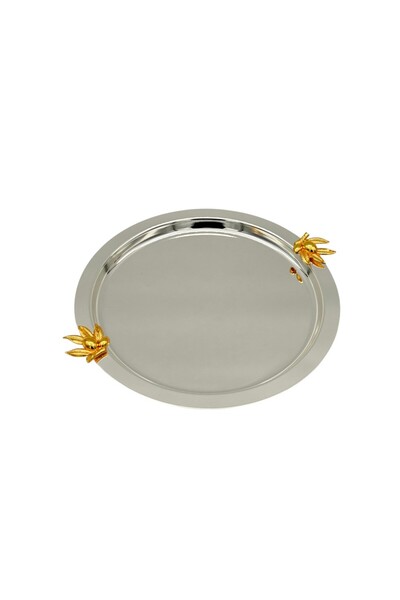 B&D صينية تقديم دائرية مقاس 9.5 بوصة - صينية عملية للوجبات الخفيفة والحلويات ...