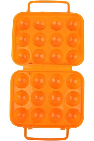 GENERAL Plastic Egg Tray Crate with Lid and Handle, Double Sided Plastic Egg ...