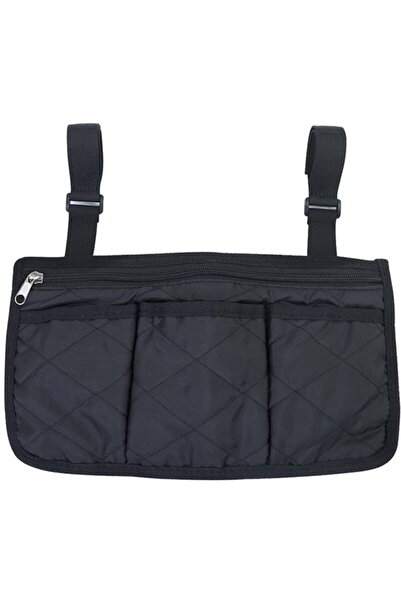 STARSTAR Black wheelchair bag with 4 hooks, suitable for walkers, office chai...