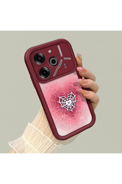 CHICASELUX حافظة من السيليكون متوافقة مع هاتف Tecno Pova 6/Pova 6 Pro، مزينة ...