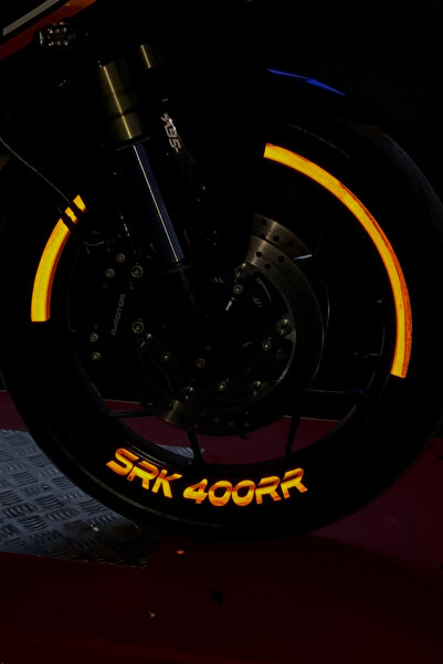 Banxtre شريط نصف دائري عاكس للضوء + علامة SRK 400RR لـ RKS وQJ Motor SRK 400