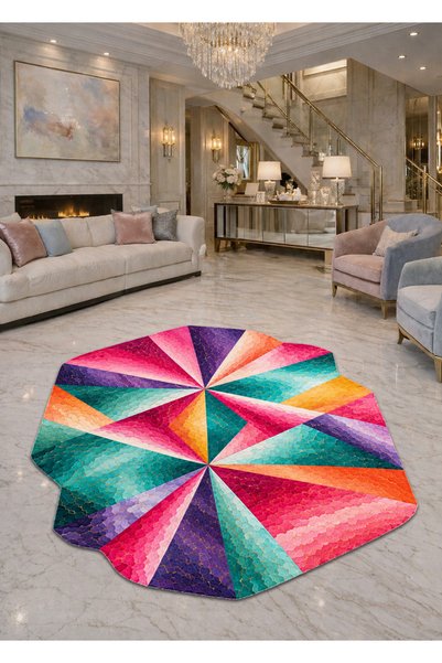 Rugs Modern Halı Sdt Mixed Patterned Modern Woven Base Decorative Carpet Sdta...