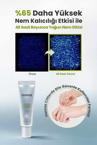 zeroid Yağ-Nem Dengesi ve Bariyer Desteği Sunan Yoğun Nemlendirici Ampul Intensive Hydrating Ampoule