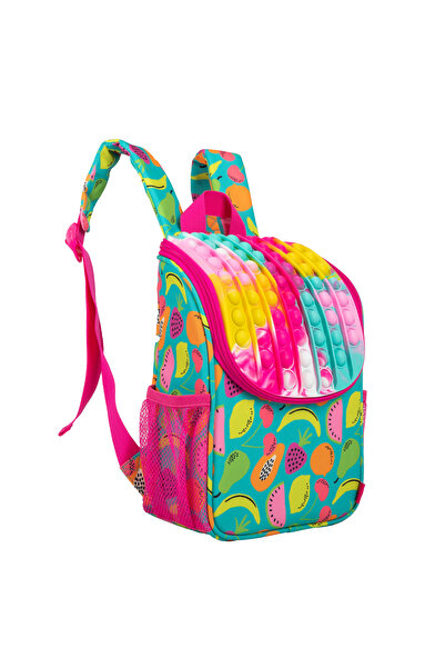 Zipit Backpack Mini Zip &Amp; Pop - Fruit Zip..it, Green, 26 x 11 x 19 cm