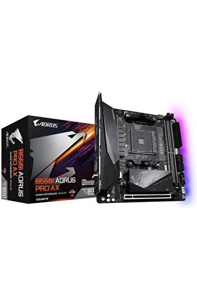 Gigabyte PLACA de BAZA "B550I AORUS PRO AX", skt AM4, mini ITX, AMD B550, 2 x...