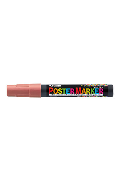 artline Poster Marker, Plastic Body, Round Tip 2Mm - Metallic Red, 2 mm