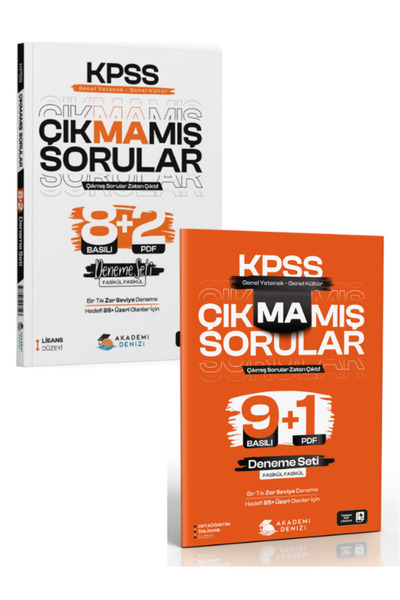 Akademi Denizi 2026 Tüm Adaylar İçin KPSS GY GK Çıkmamış Sorular Deneme Seti