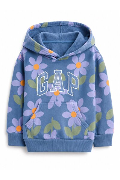 GAP Kids Gap Baby Girl Floral Patterned Hooded Jacket 0-6 Years Green