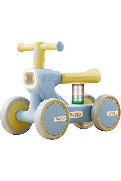 DAYONG Kids Balance Bike with 4 Wheels, Baby Glide Bike with Music and Light,...