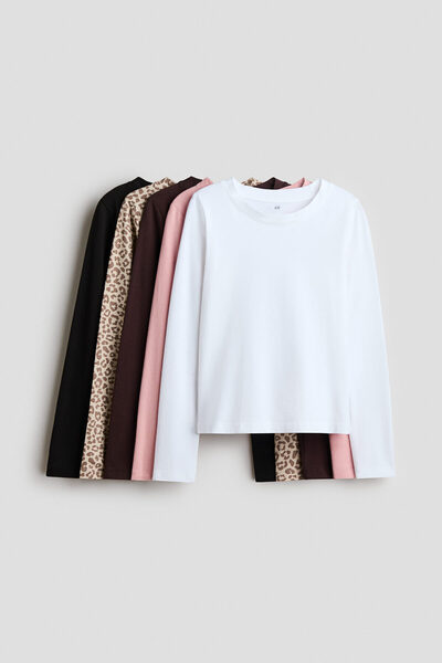 H&M 5'li Uzun Kollu Tişört