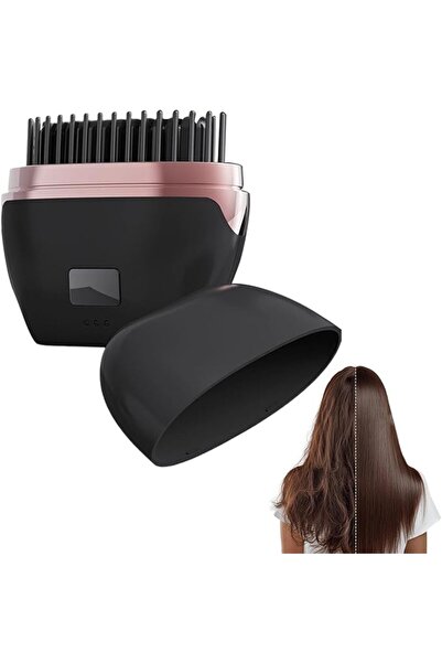 Generic Mini Hair Straightener Brush 3-Temperature Cordless Comb | Mini Hair ...