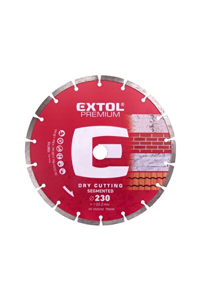 Extol Premium Disc diamantat segmentat, EXTOL PREMIUM, 230x22.2x2.8mm, 6600 r...