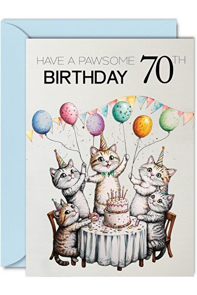 GENERAL Daughter in Law Birthday Card - Pawsome Party Cats Balloons - Happy B...