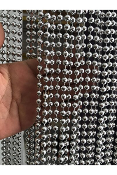 su perisi perde sistemleri 60x180 sıfır aralık gümüş renk inci plastik boncuk...