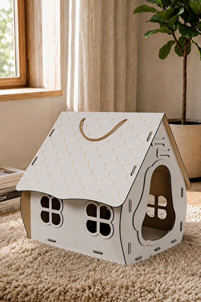 MRX Dekoratif Ahşap Küçük Irk Köpek Evi | Standart Model | İç Mekan Köpek Yuv...