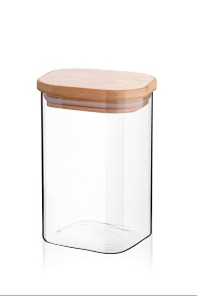 modi Square Bamboo Spice Container with Lid 65X110 -Kvn32